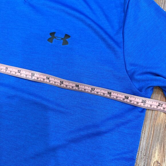 Under Armour Men's Medium Blue Tech 2.0 V-Neck Athletic T-Shirt Size Medium - Picture 4 of 5